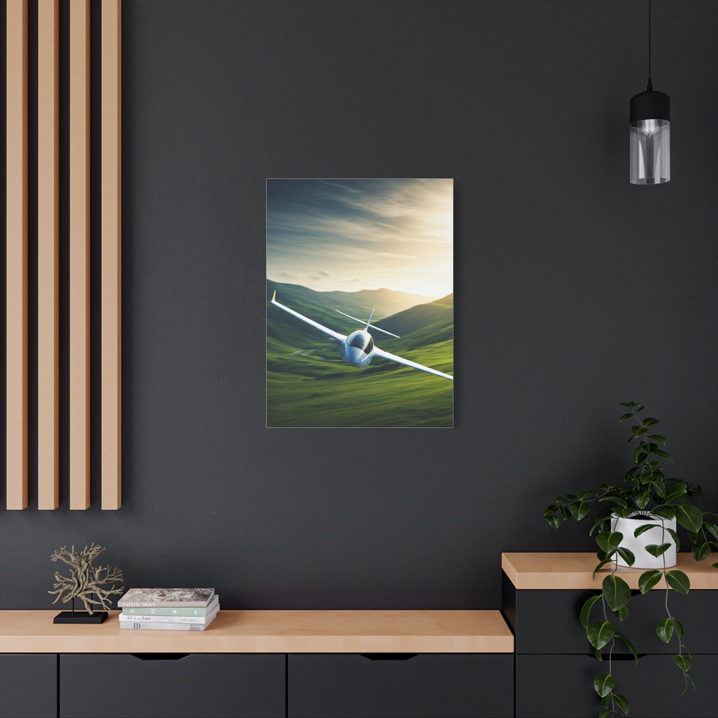 Sunset Valley Glider Flight Wall Art & Canvas Prints