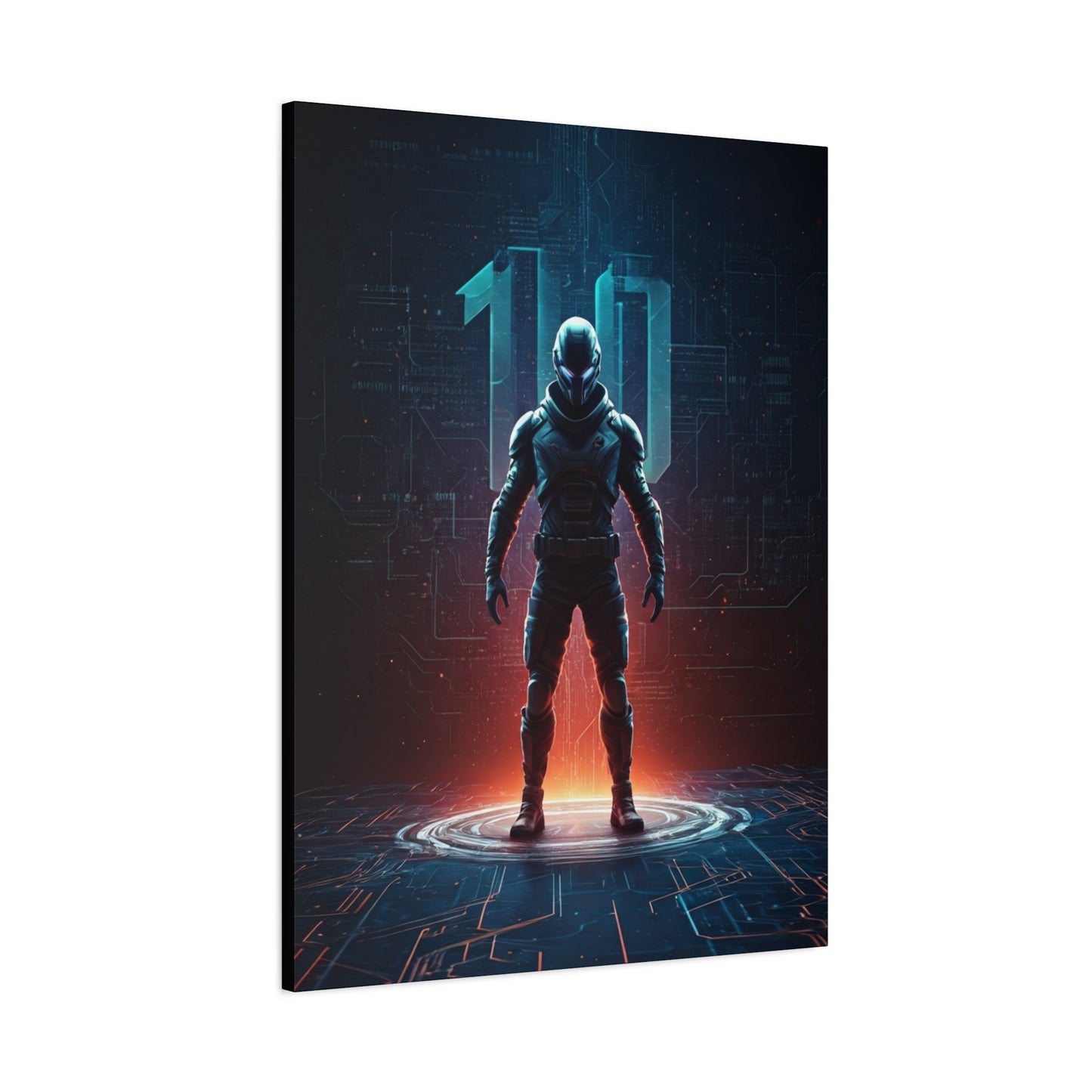 Digital Ascension Warrior Wall Art & Canvas Prints