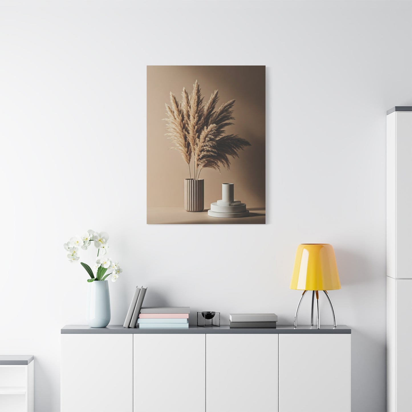 Pampas Grass Neutral Still Life Wall Art & Canvas Prints
