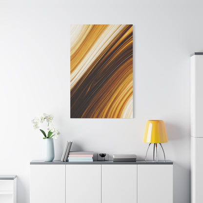 Dark Gold Stream Abstract Wall Art & Canvas Prints