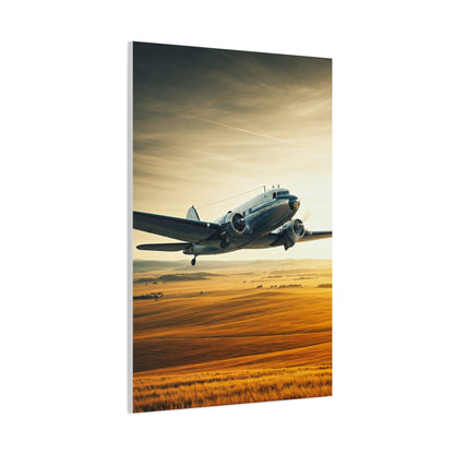 Golden Age Flight Over Desert Wall Art & Canvas Prints