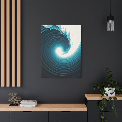 Abyssal Wave Vortex Abstract Wall Art & Canvas Prints