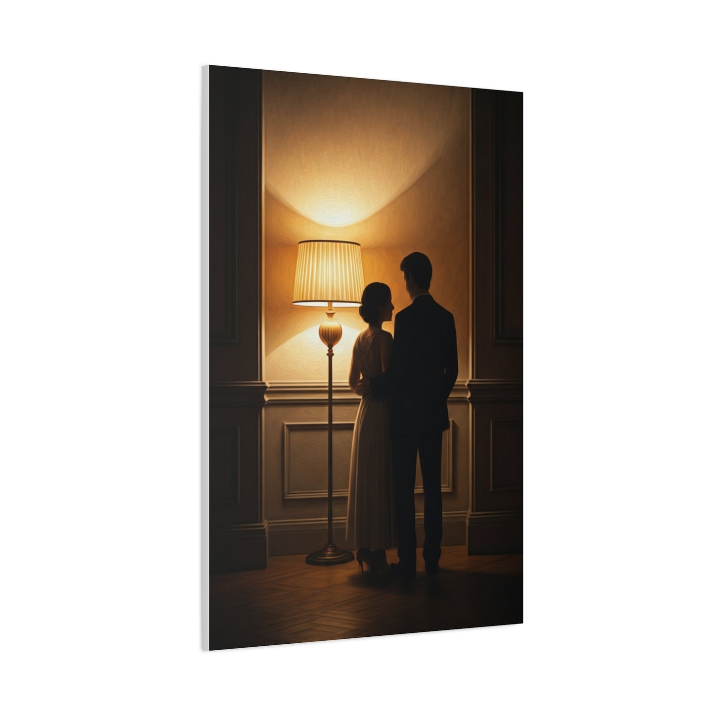 Golden Glow Embrace Interior Wall Art & Canvas Prints