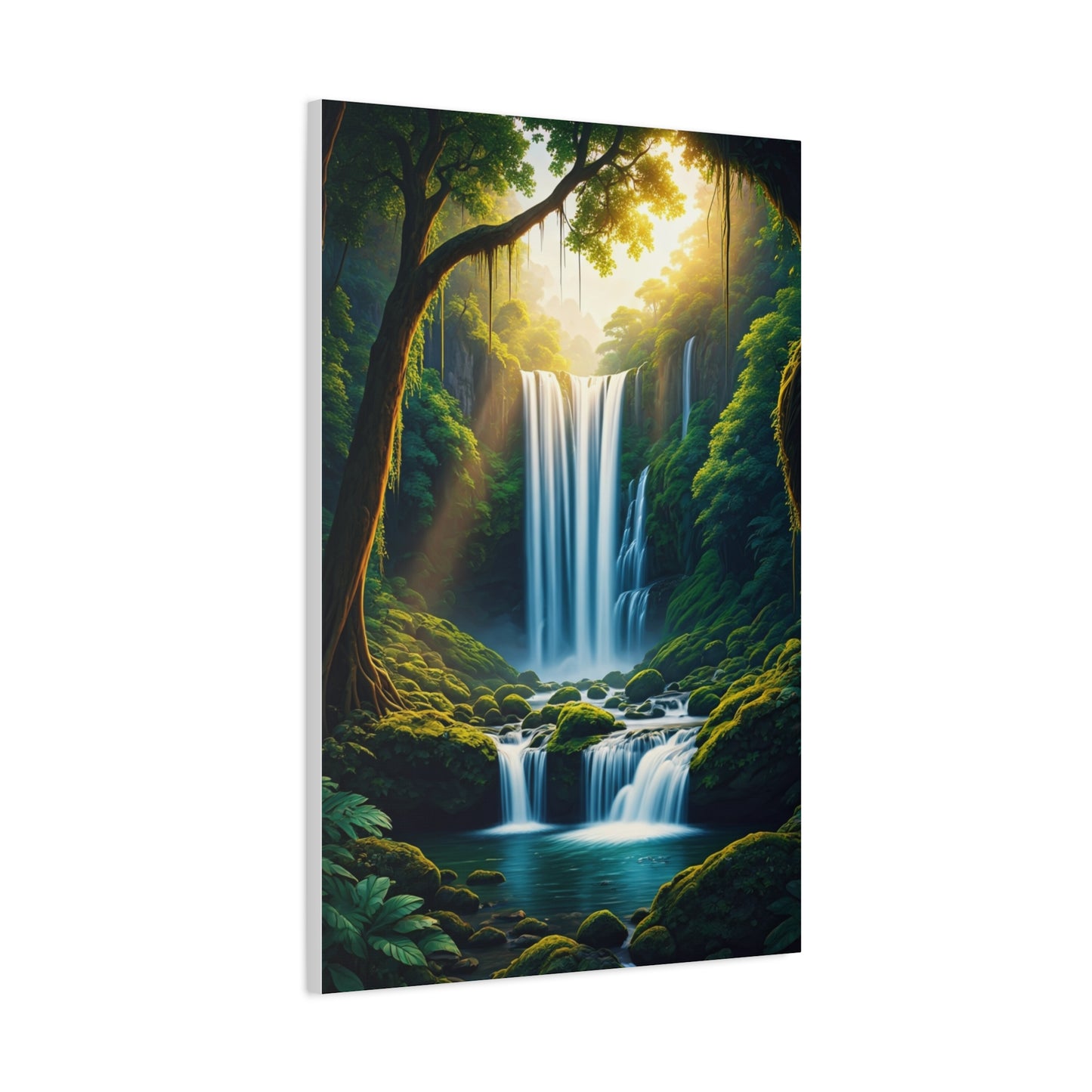 Enchanted Forest Waterfall Escape Wall Art & Canvas Prints