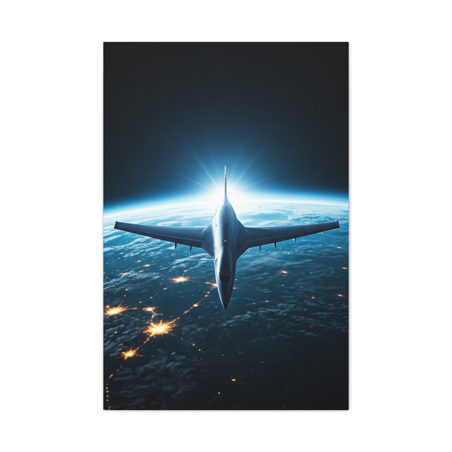 Space Edge Flight Perspective Wall Art & Canvas Prints