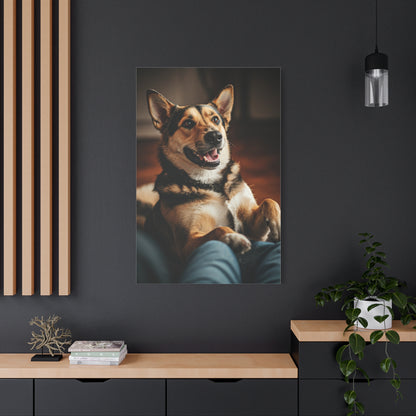Happy Paws Cuddle Moment Wall Art & Canvas Print