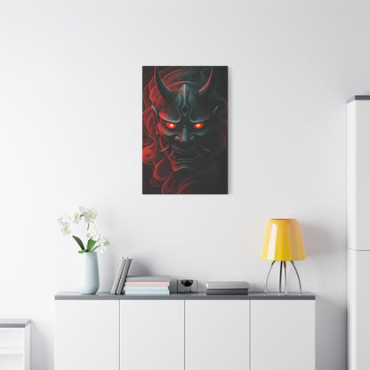 Dark Oni Mask Wall Art & Canvas Prints