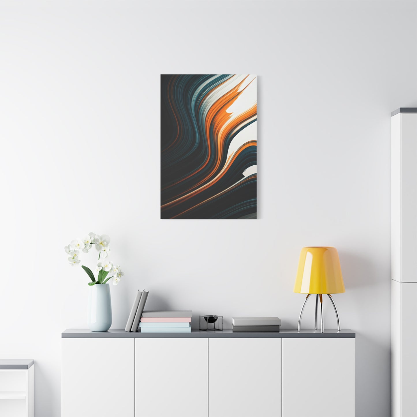 Dark Streamline Abstract Wall Art & Canvas Prints