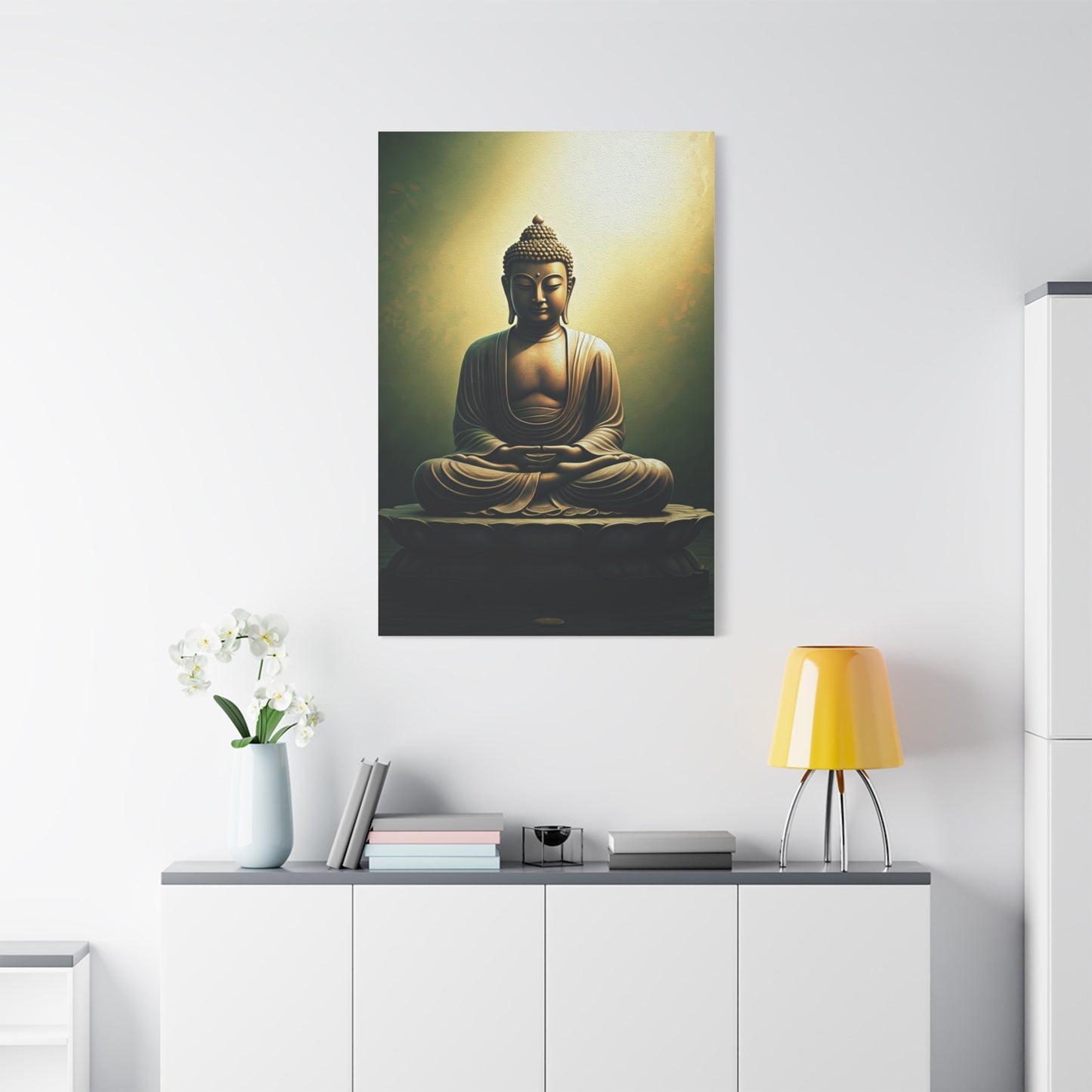 Serene Emerald Buddha Meditation Wall Art & Canvas Prints