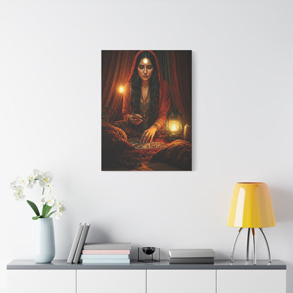 Bohemian Tarot Reader by Lantern Light Wall Art & Canvas Prints