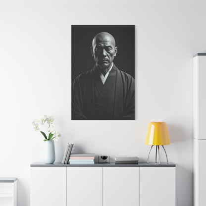 Stoic Figure in Minimalist Portrait Wall Art & Canvas Prints
