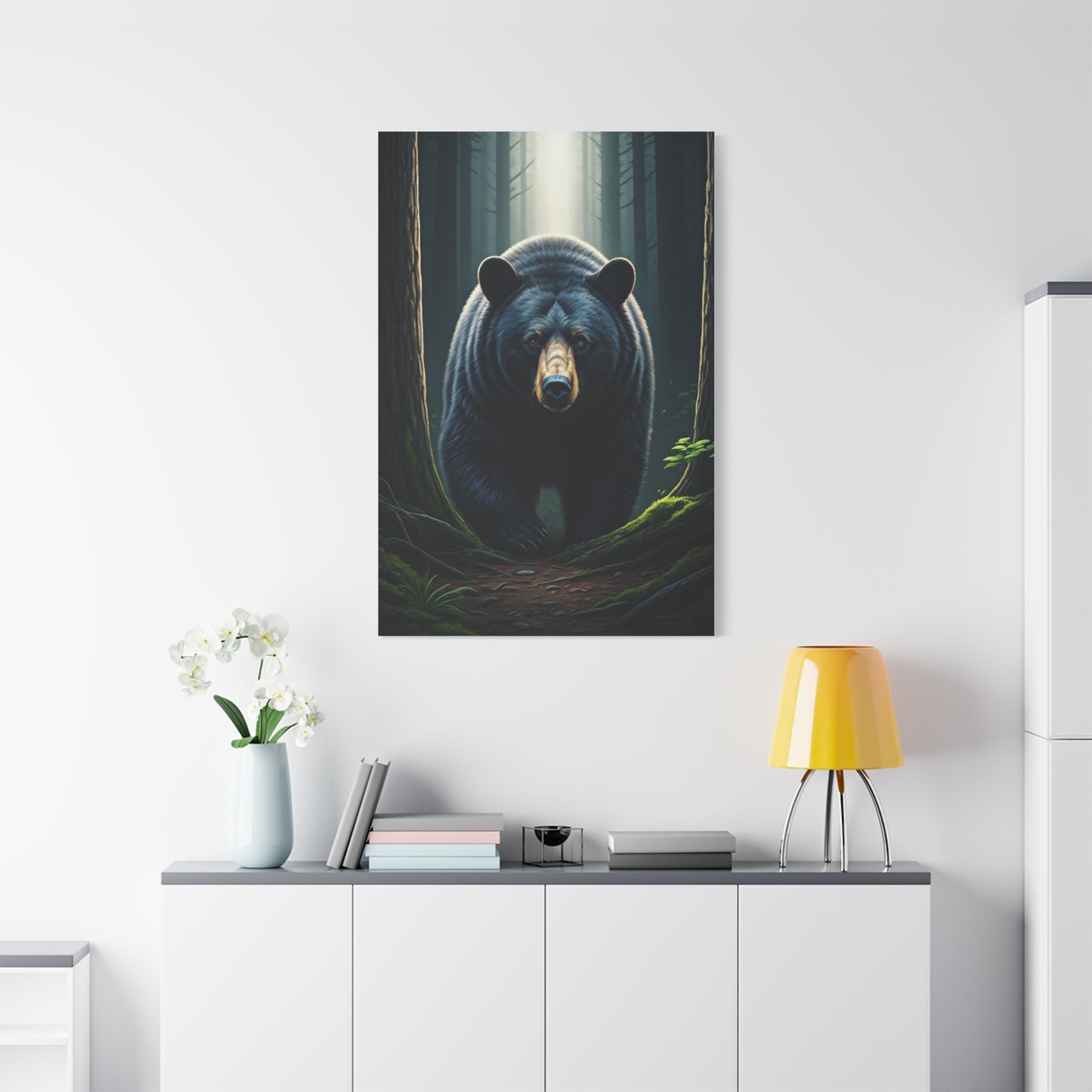 Forest Path Guardian Bear Wall Art & Canvas Prints