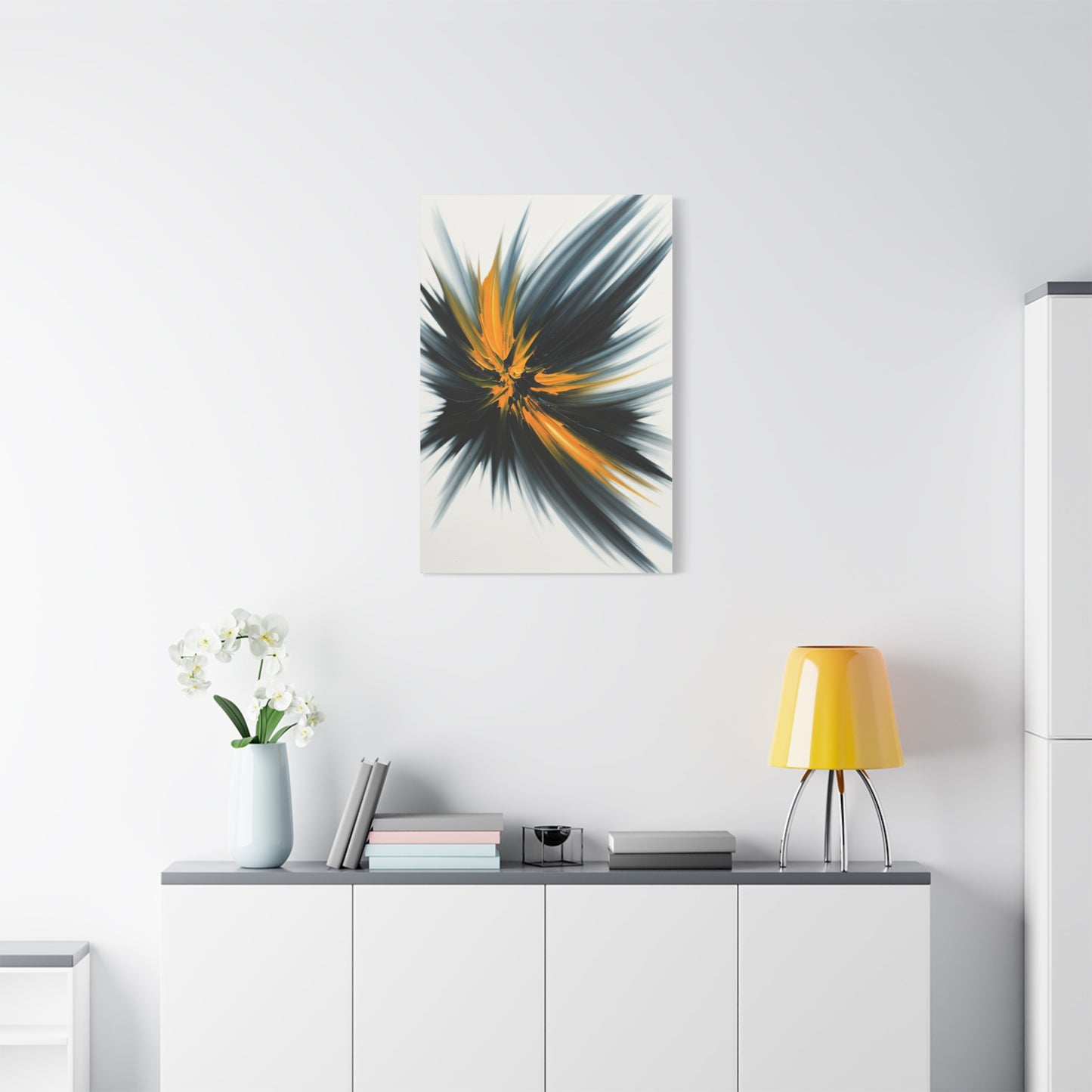 Golden Impact Burst Wall Art & Canvas Prints