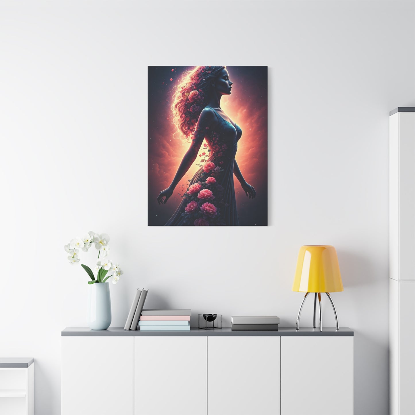 Blooming Energy Woman Wall Art & Canvas Prints