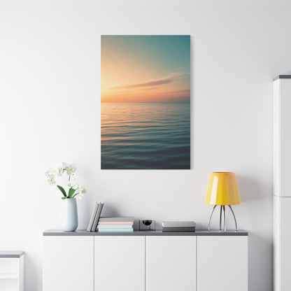 Tranquil Sunset Sea Horizon Wall Art & Canvas Prints