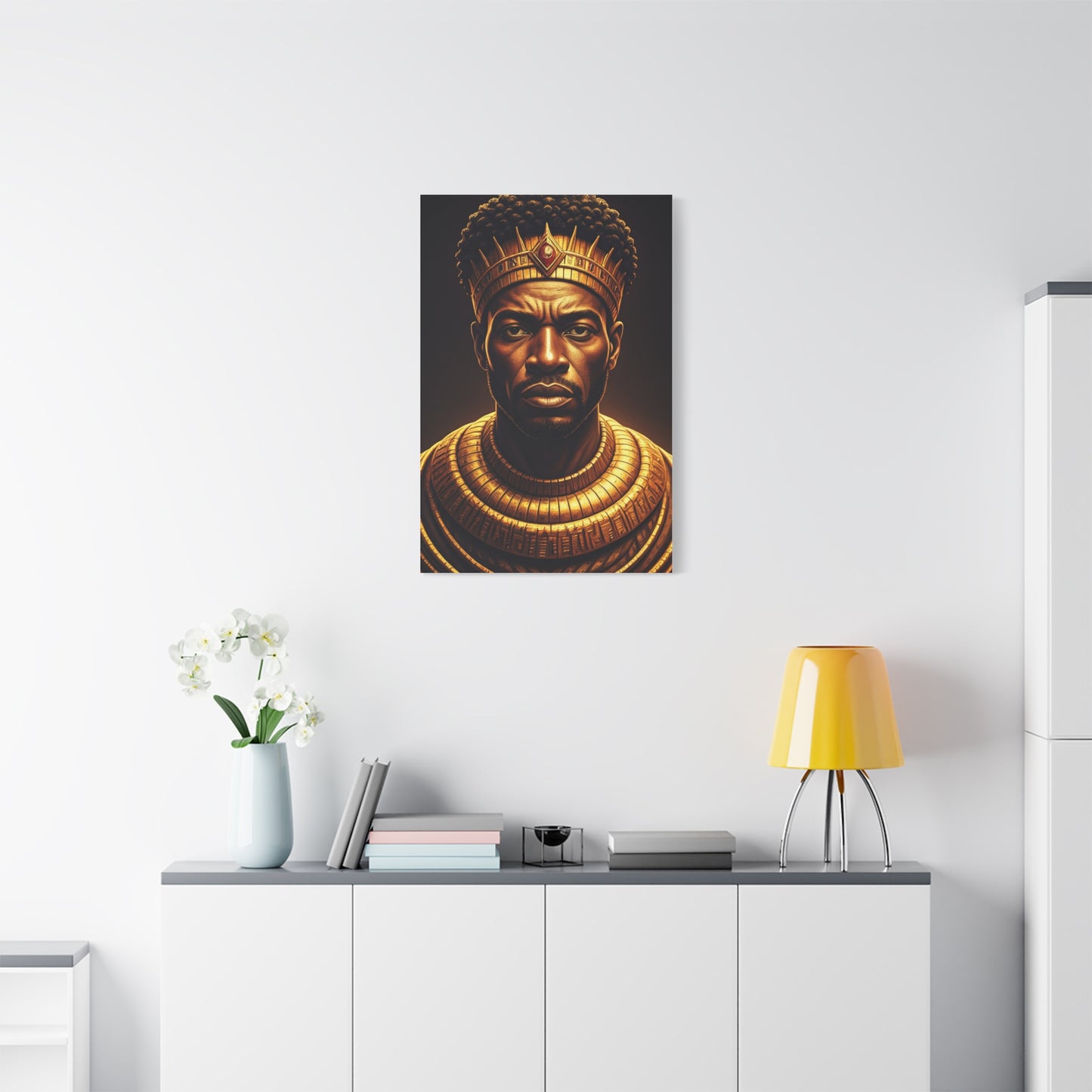 Golden Sovereign King Portrait Wall Art & Canvas Prints