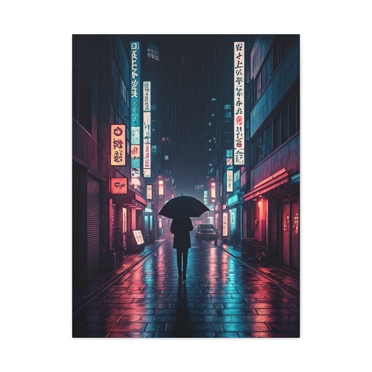 Rainlit City Solitude Wall Art & Canvas Prints