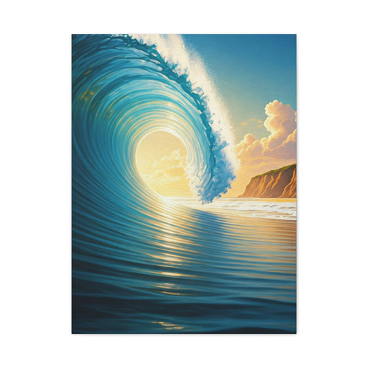 Sunset Tide Glow Coastal Wall Art & Canvas Prints