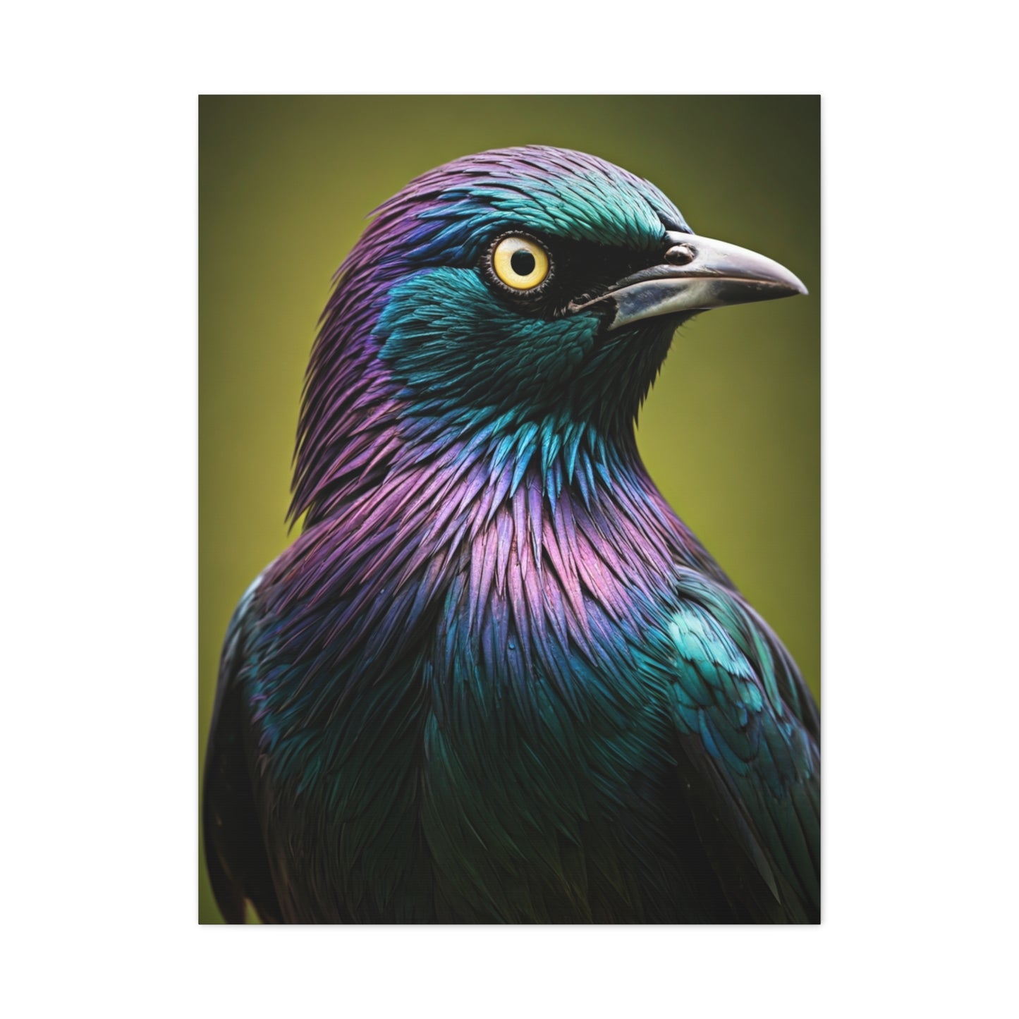 Iridescent Pigeon Portrait Wall Art & Canvas Prints