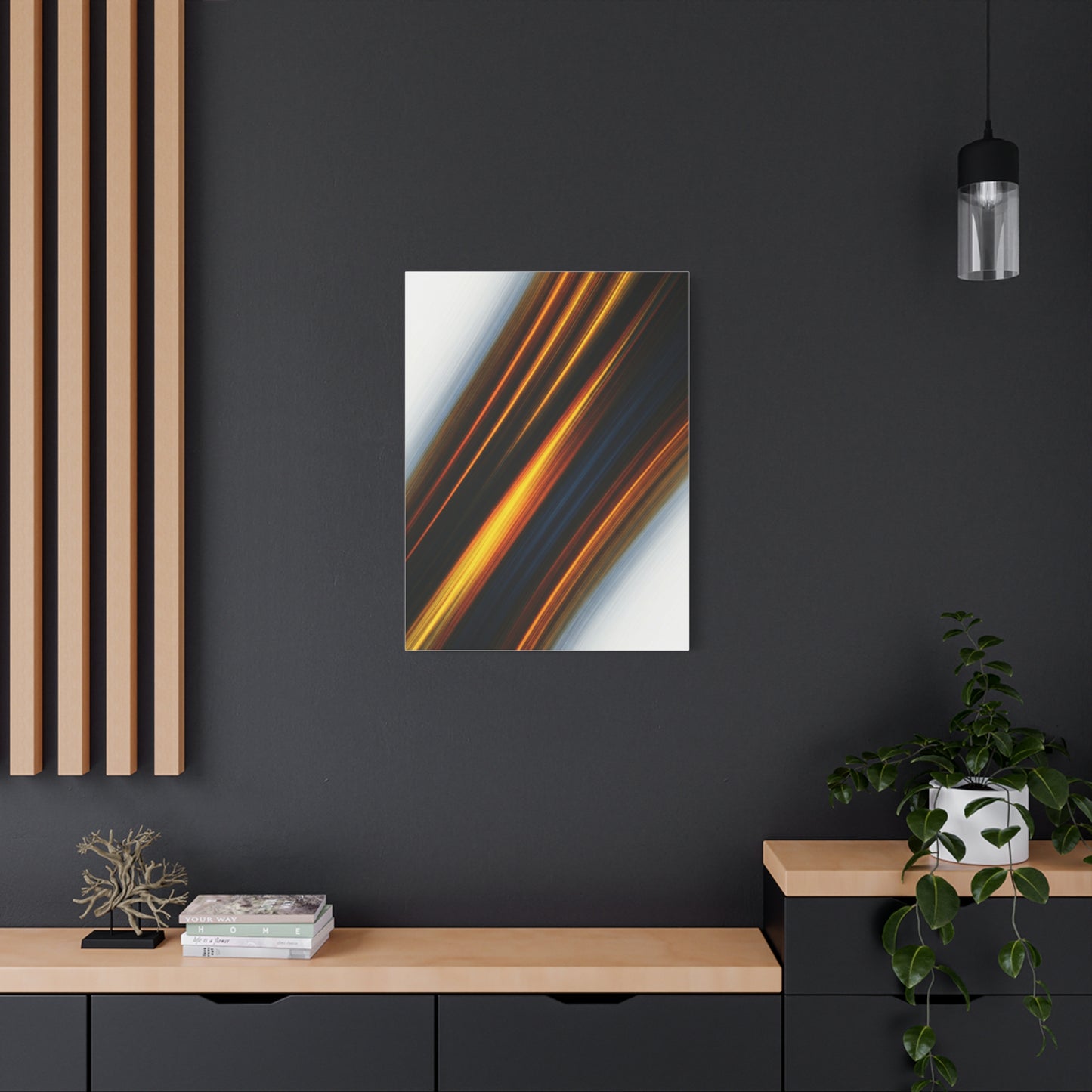 Golden Velocity Stream Wall Art & Canvas Prints