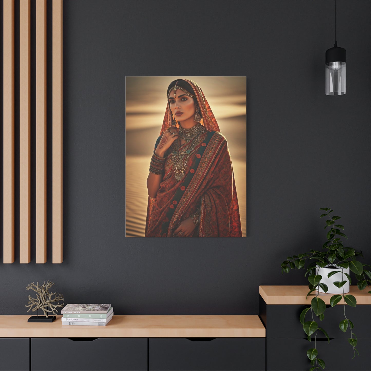 Ornate Desert Bride Bohemian Portrait Wall Art & Canvas Prints
