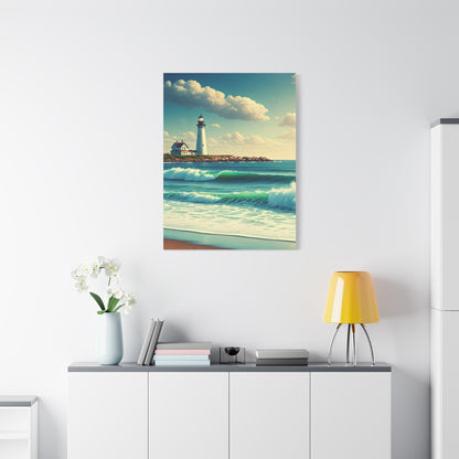 Lighthouse Waves Serenity Wall Art & Canvas Prints