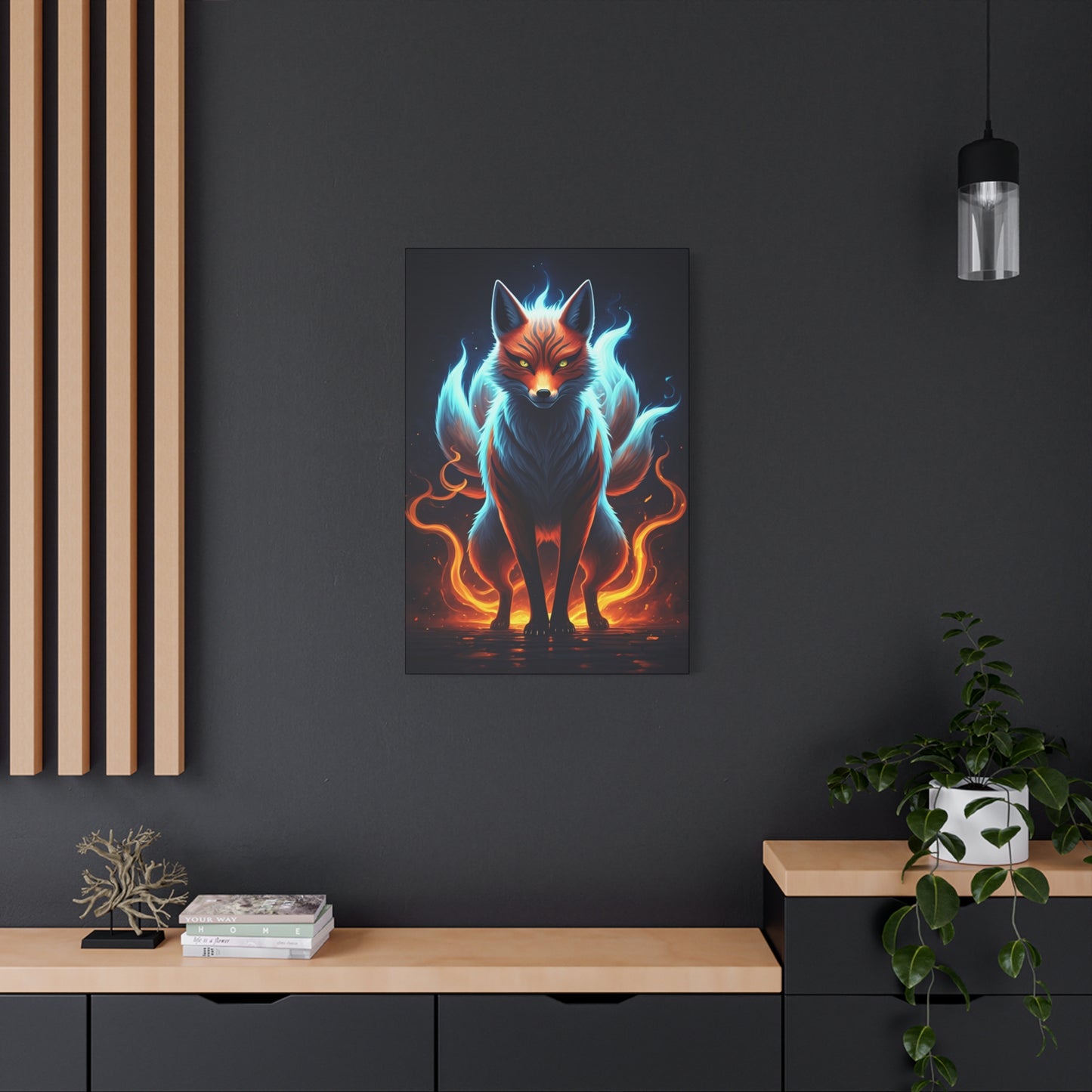 Spirit Flame Fox Wall Art & Canvas Prints