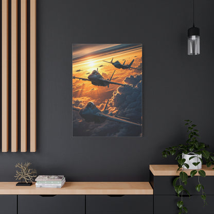 Golden Cloud Armada Flight Wall Art & Canvas Prints
