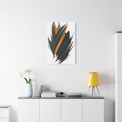 Teal Ember Surge Abstract Wall Art & Canvas Prints