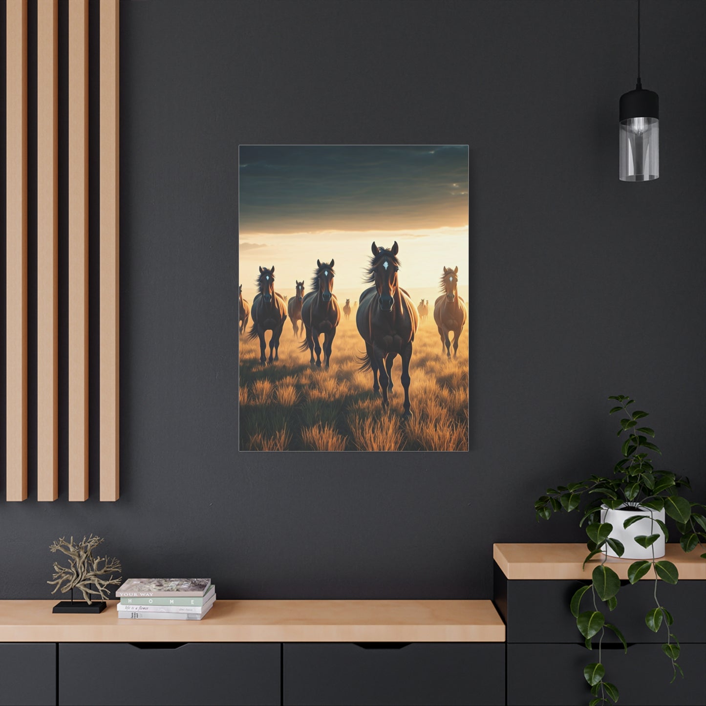 Wild Horses at Dawn Wall Art & Canvas Prints