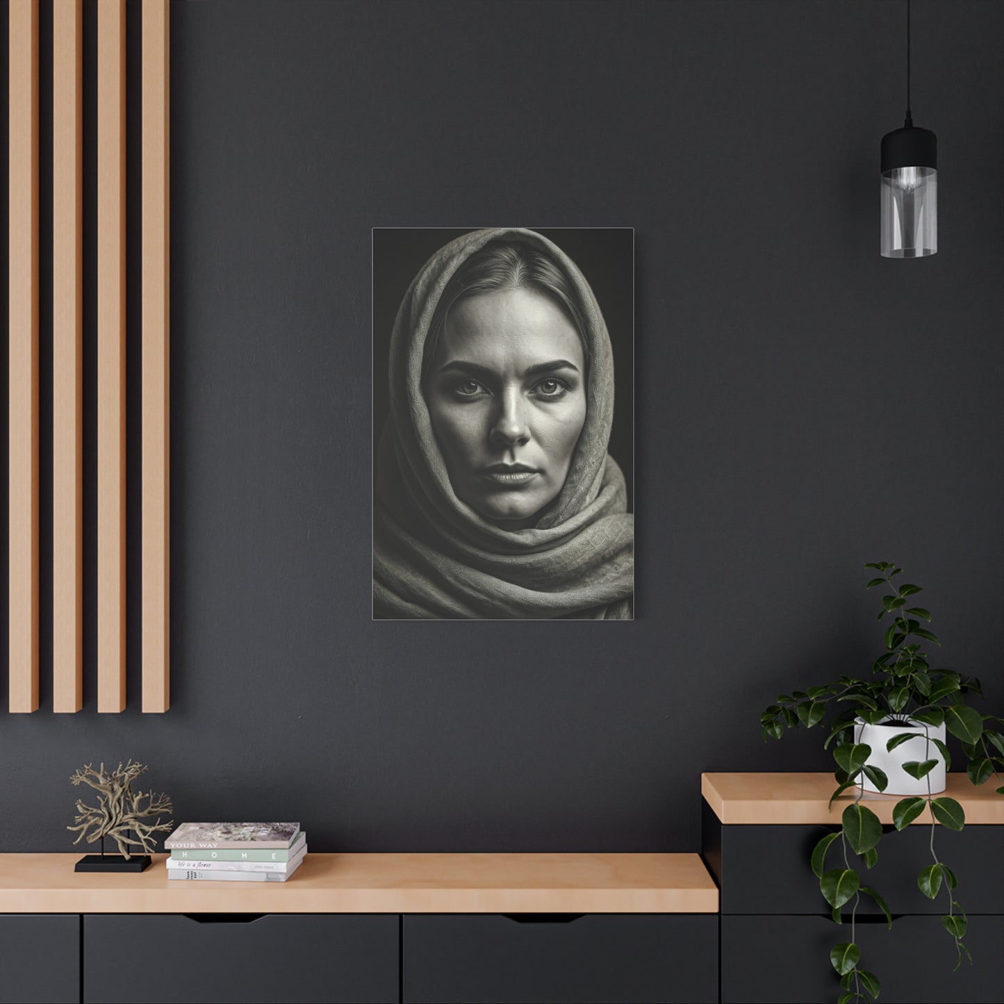 Veiled Woman with Calm Gaze Wall Art & Canvas Prints