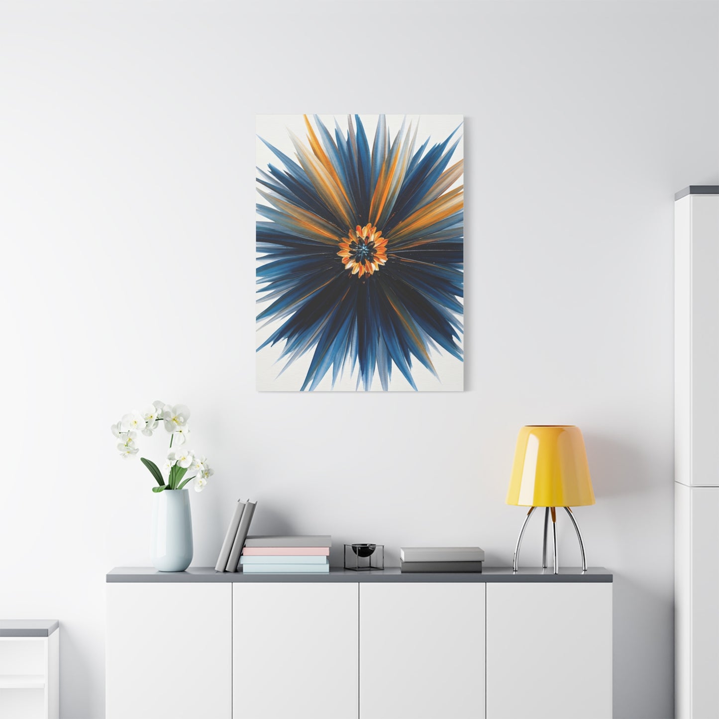 Midnight Bloom Radiance Abstract Wall Art & Canvas Prints