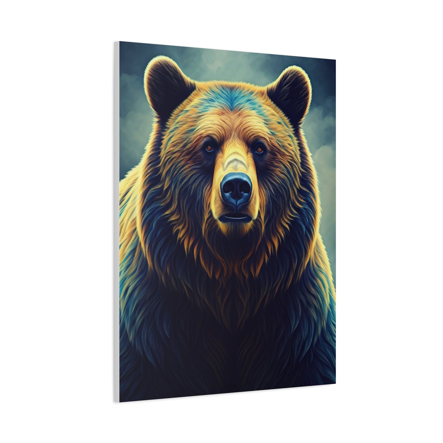 Golden Light Grizzly Face Wall Art & Canvas Prints