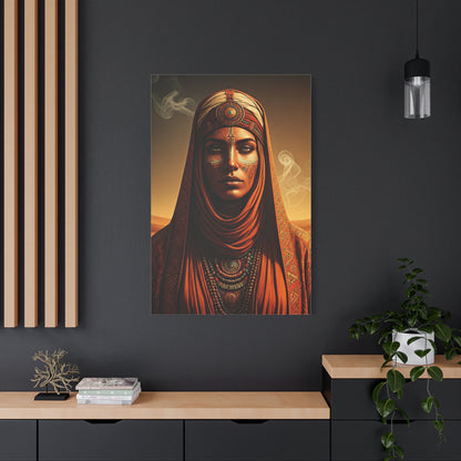 Desert Oracle with Sacred Symbols Wall Art & Canvas Prints