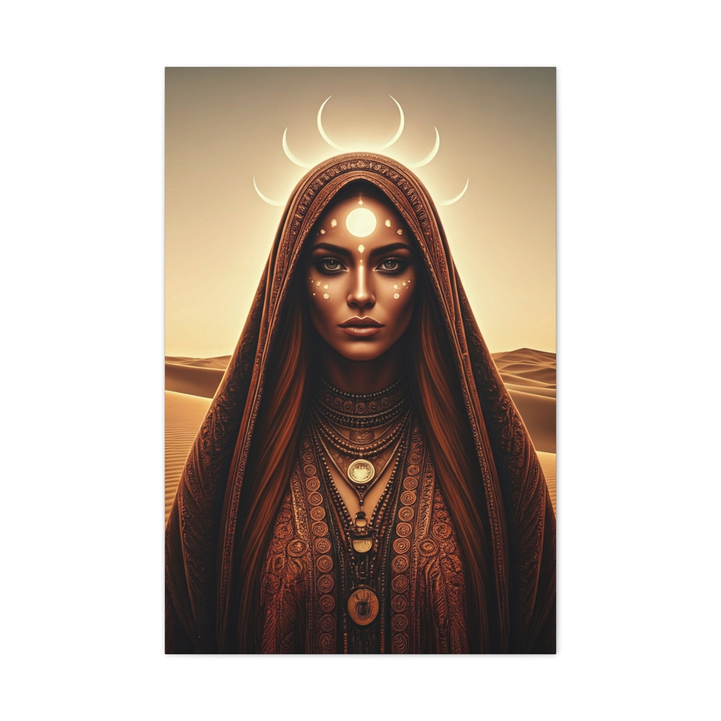 Moonlit Desert Priestess Wall Art & Canvas Prints