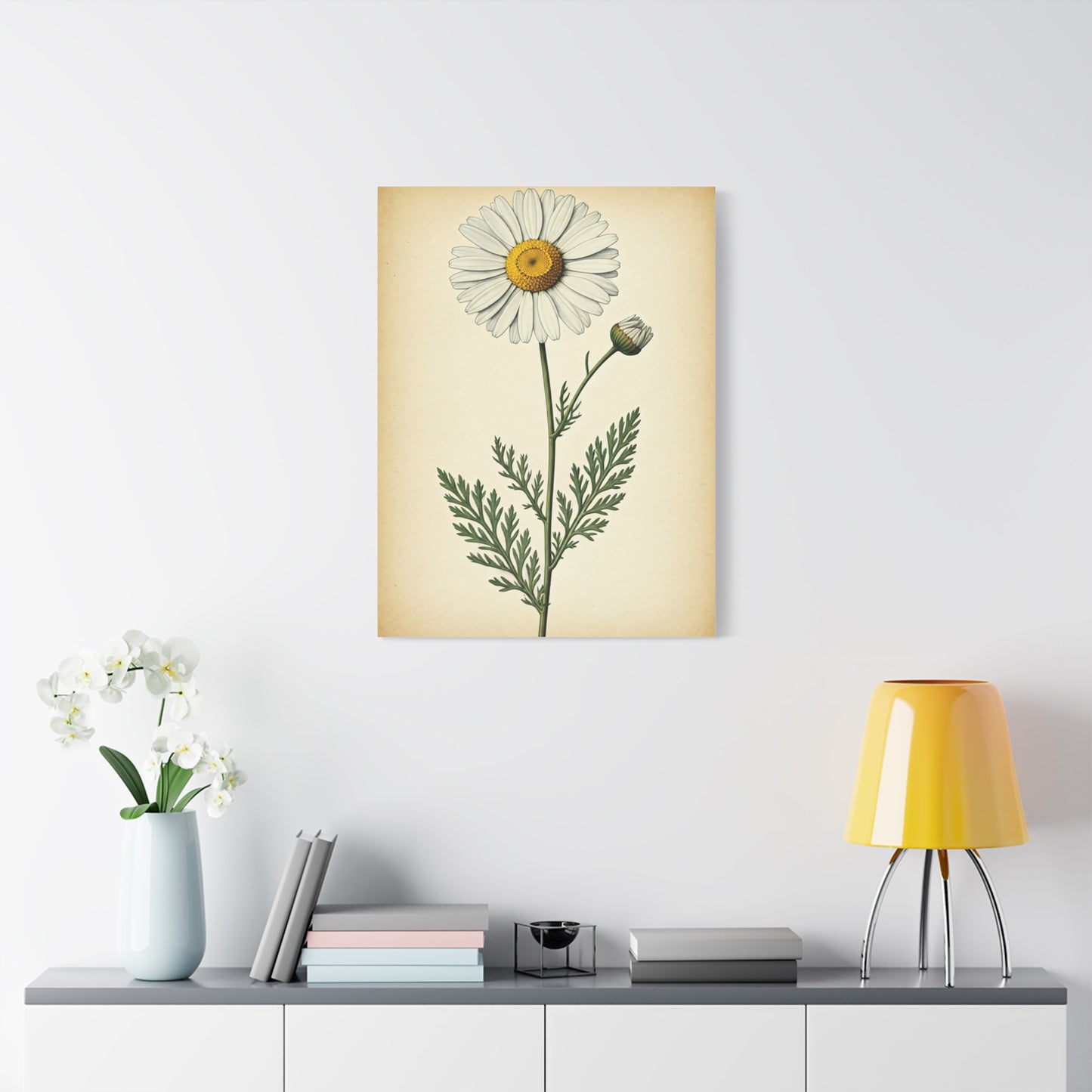 Wild Daisy Illustration Wall Art & Canvas Prints