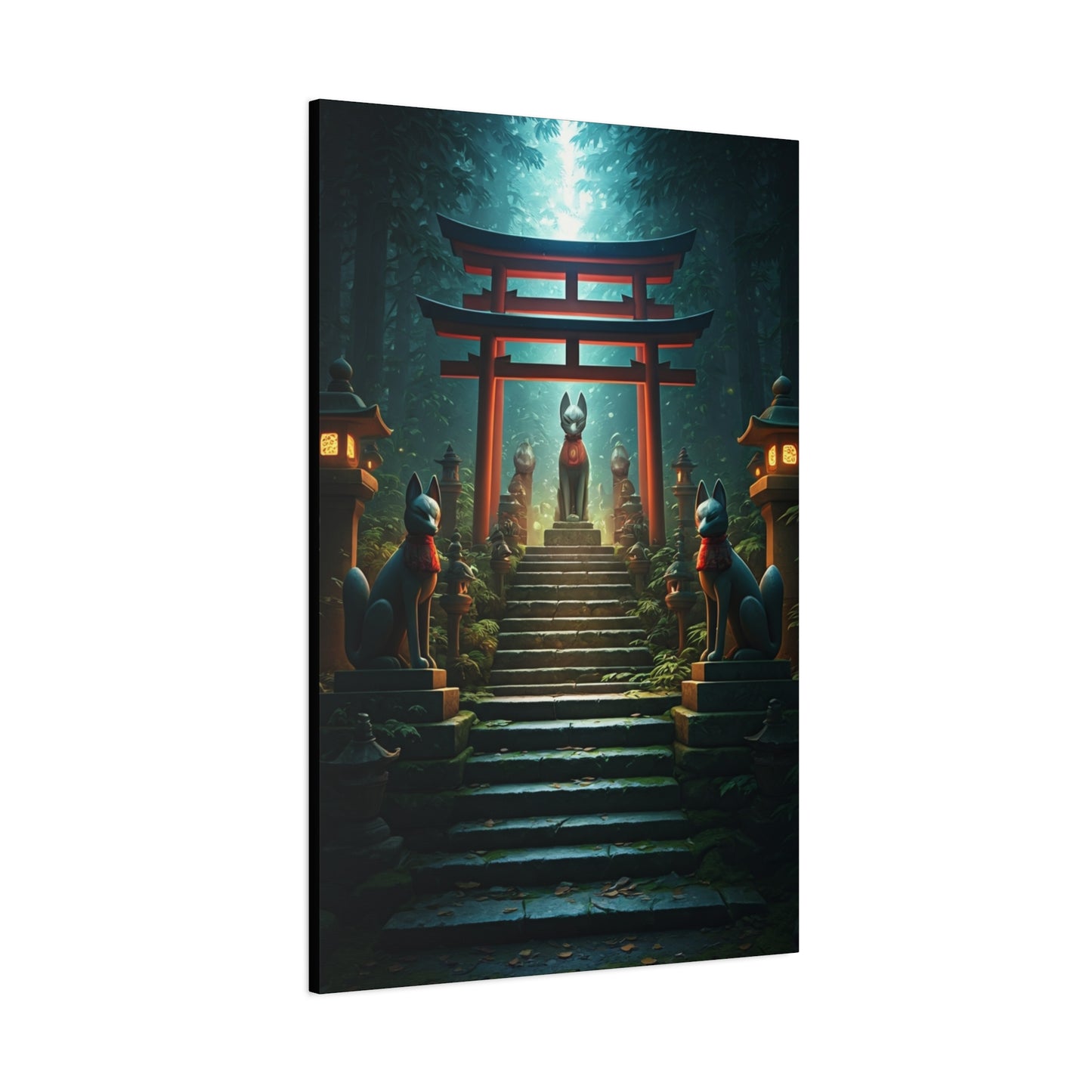 Fox Shrine Guardians Wall Art & Canvas Prints