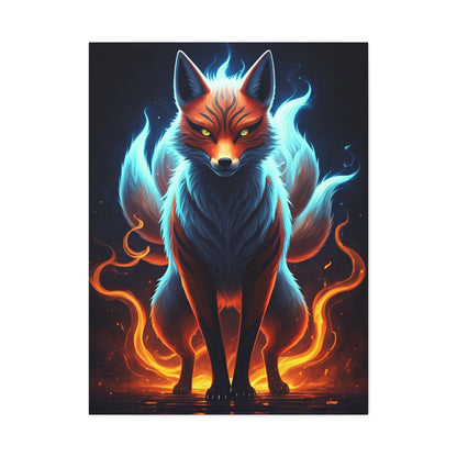 Spirit Flame Fox Wall Art & Canvas Prints