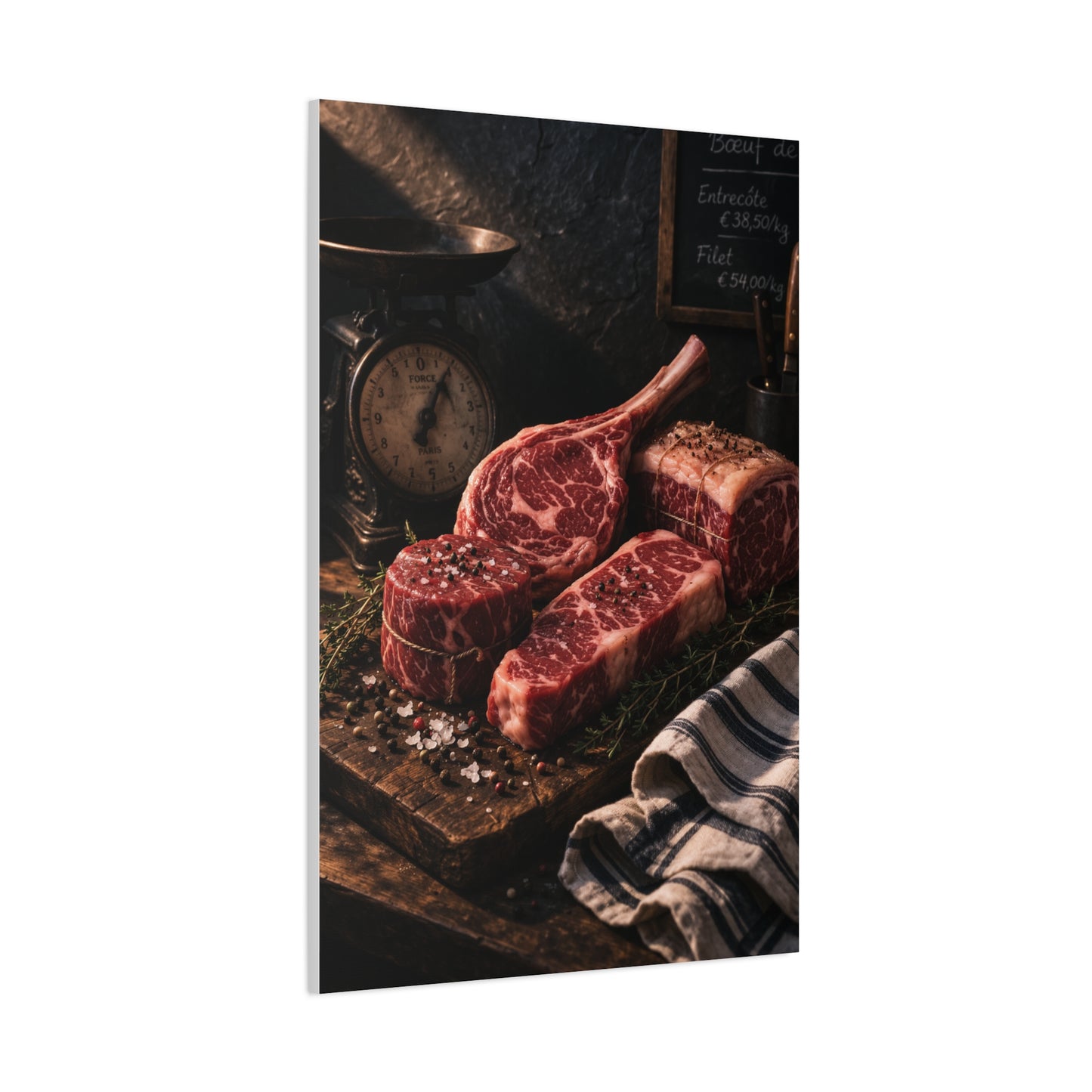 Premium Butcher Counter Steak Still Life Wall Art & Canvas Print