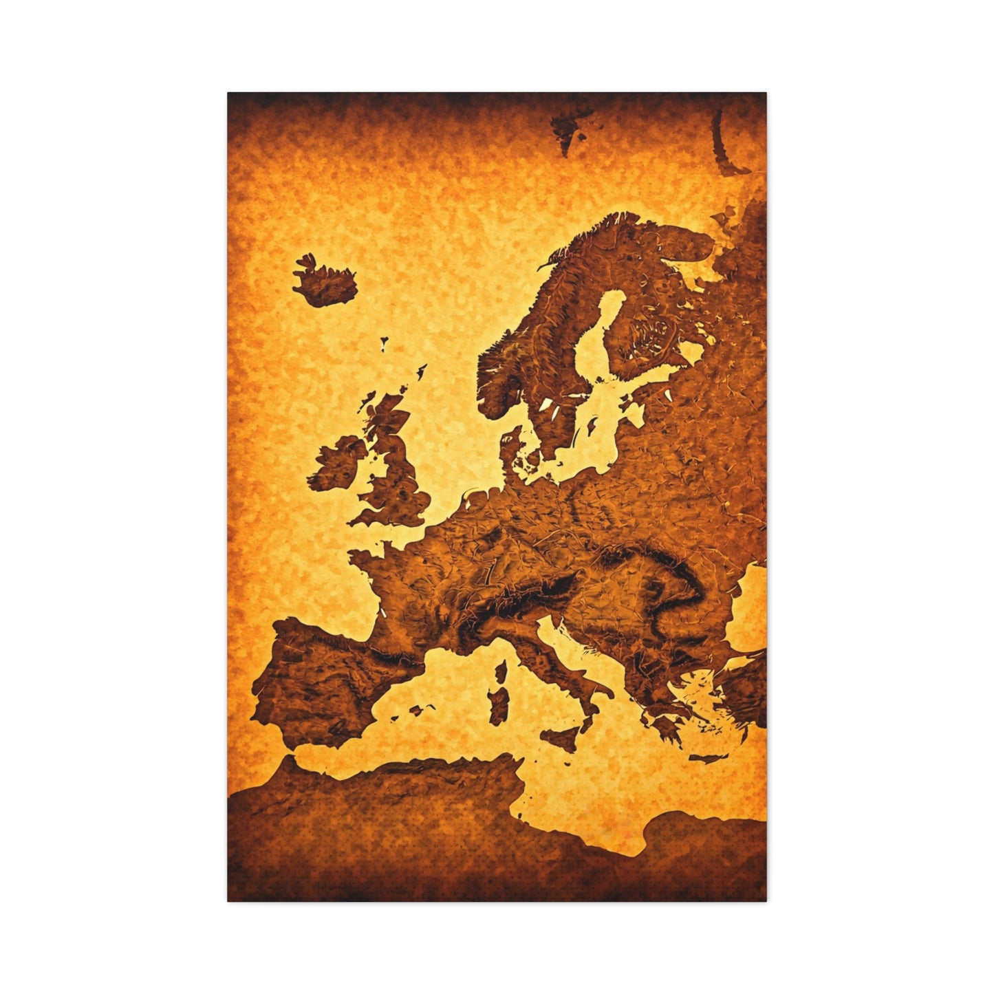 Classic World Scroll Map Wall Art & Canvas Prints