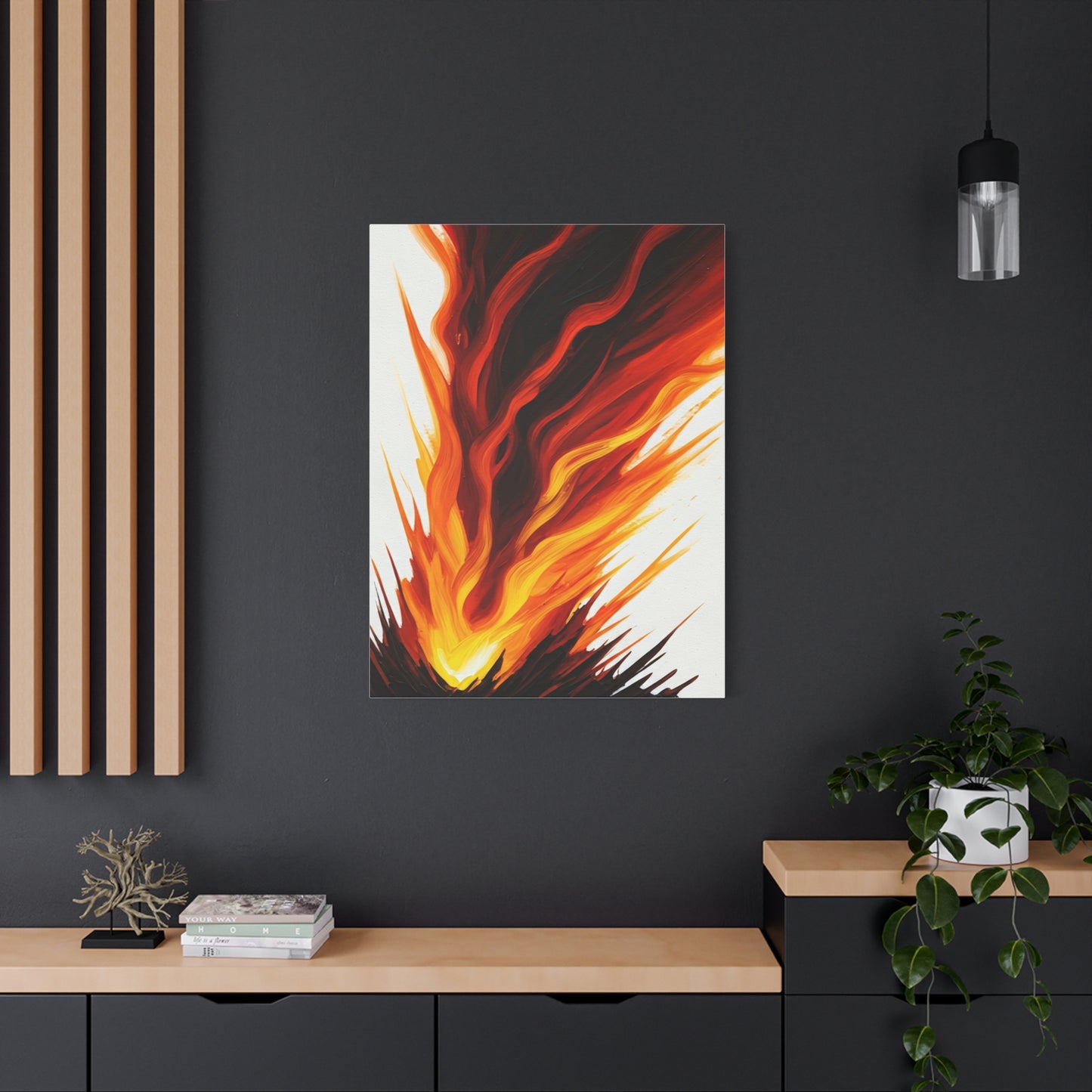 Rising Flame Abstract Wall Art & Canvas Prints