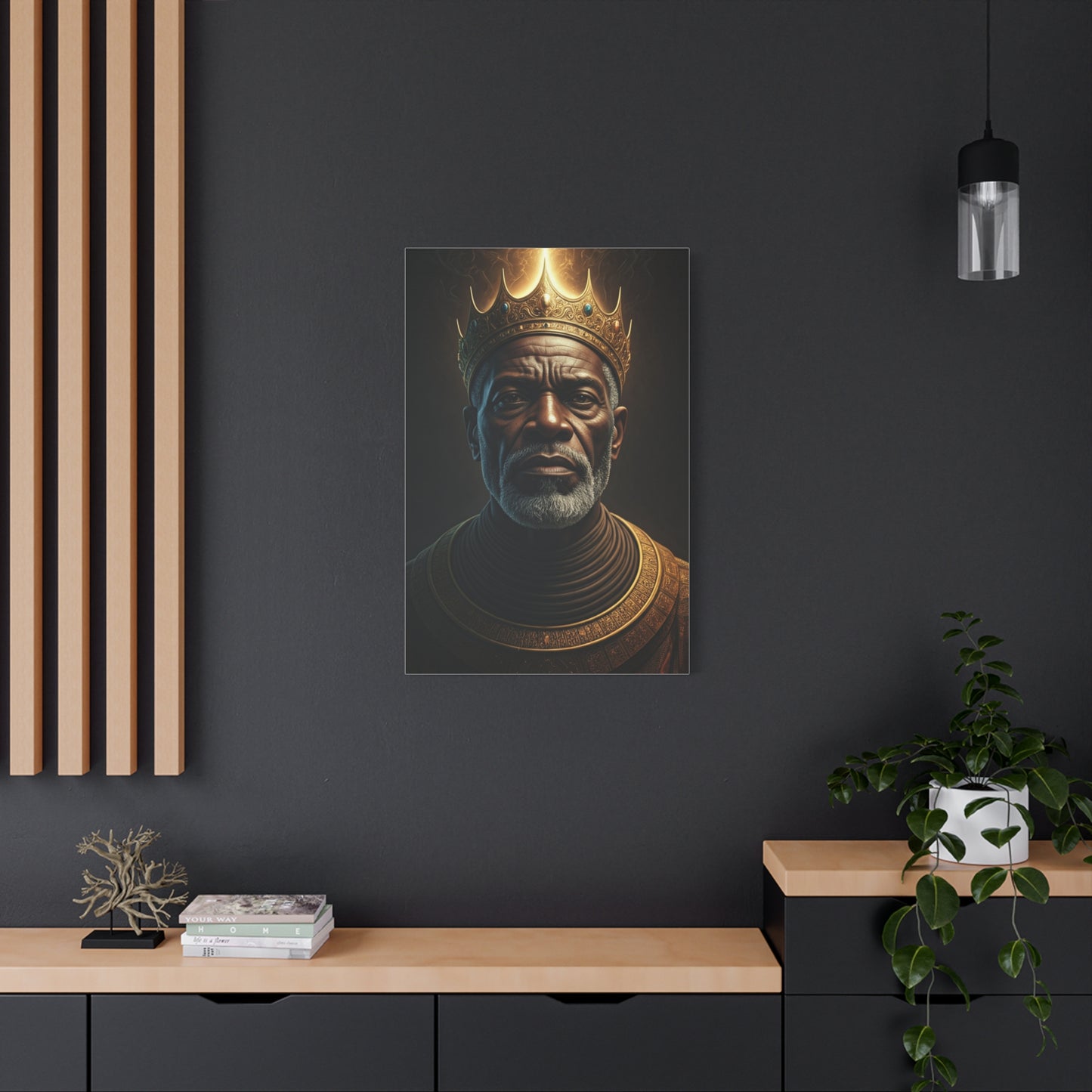 Eternal Crown King Portrait Wall Art & Canvas Prints