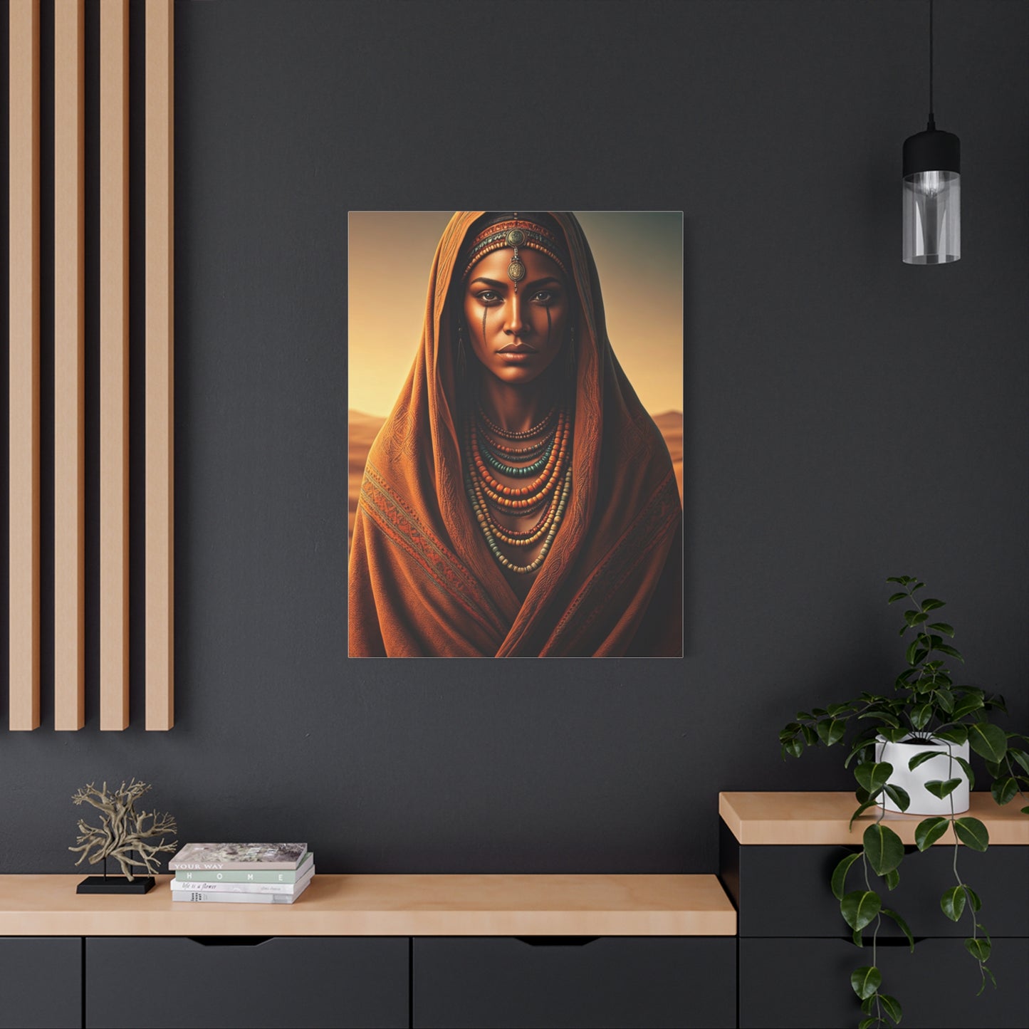 Bohemian Tribal Woman Portrait Wall Art & Canvas Prints