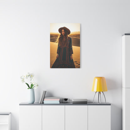 Desert Bohemian Wanderer Woman Wall Art & Canvas Prints