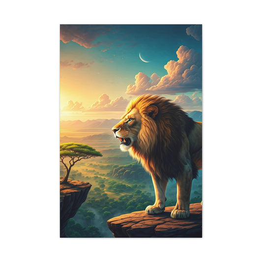 Lion Over the Horizon Majesty Wall Art & Canvas Prints