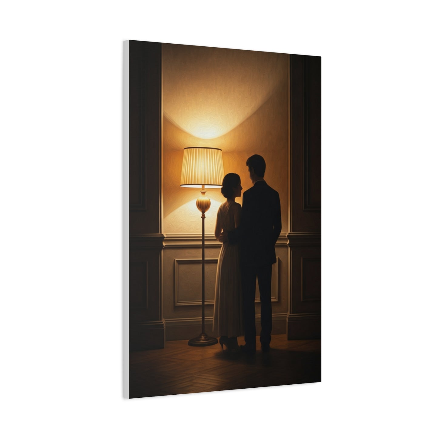 Golden Glow Embrace Interior Wall Art & Canvas Prints