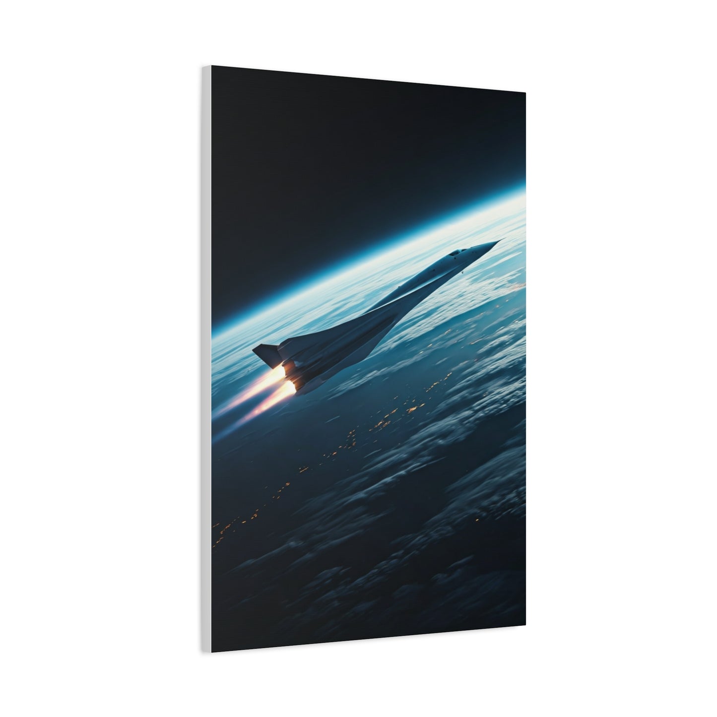 Elegant Concept Aircraft Above Clouds Wall Art & Canvas Prints