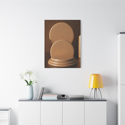 Sculptural Circular Podium Minimal Wall Art & Canvas Prints