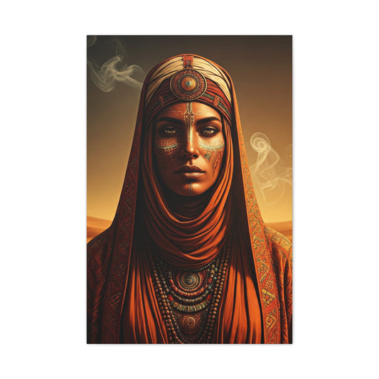 Desert Oracle with Sacred Symbols Wall Art & Canvas Prints