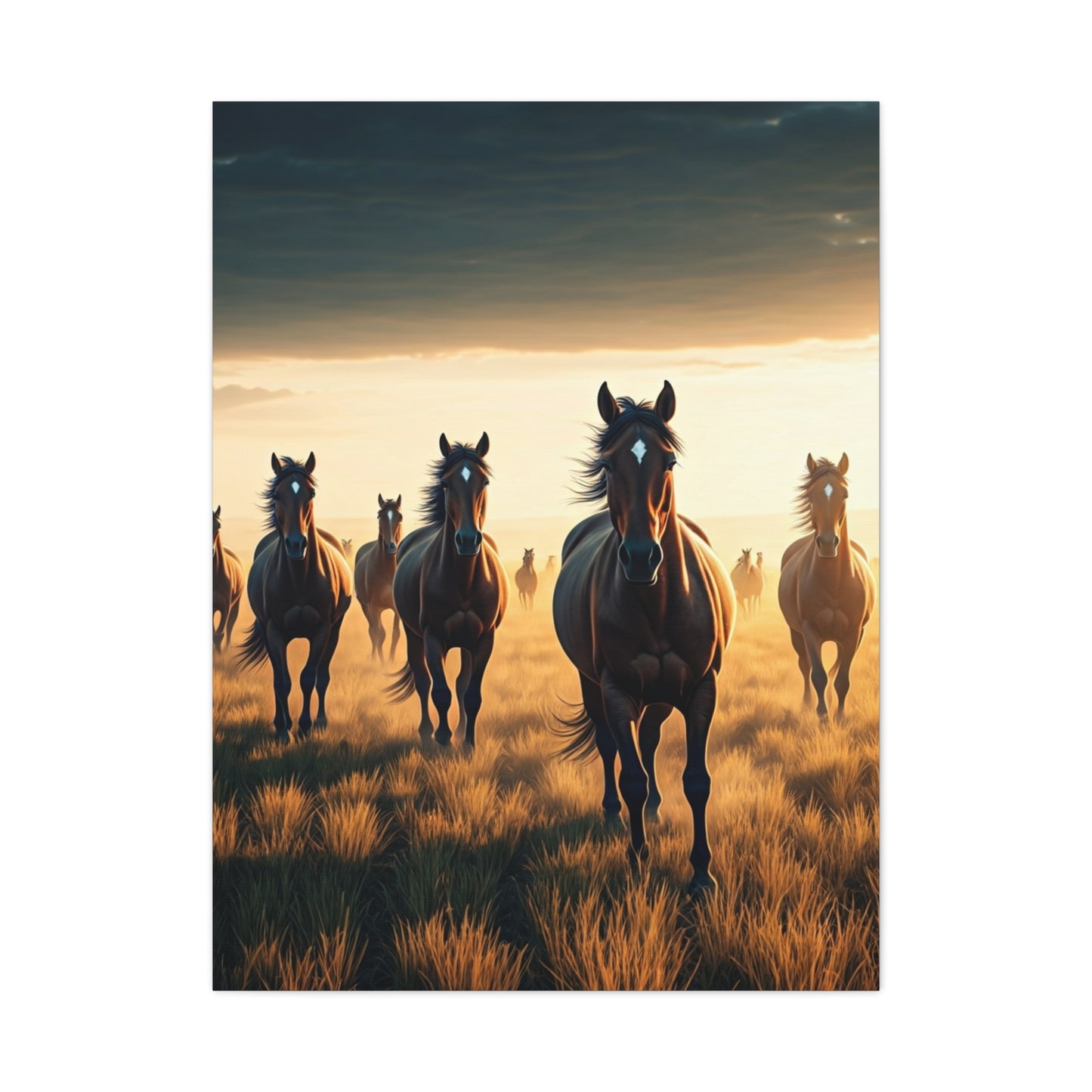 Wild Horses at Dawn Wall Art & Canvas Prints